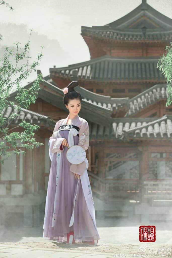 Pakaian Tiongkok Han Hanfu Dinasti Tang Qixiong Ruqun Fashion