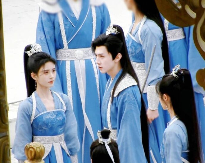 Tionghoa org -Chen Zheyuan & Ju Jingyi Dalam Potret Syuting Drama “Chinese Paladin 4” - 1